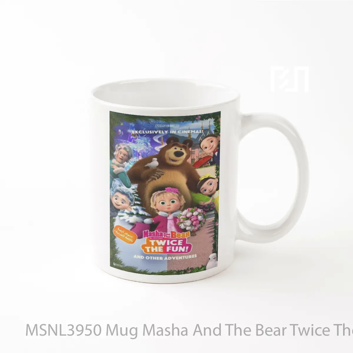 Mug Masha And The Bear Twice The Fun Gelas Keramik Tema Film MSNL3950