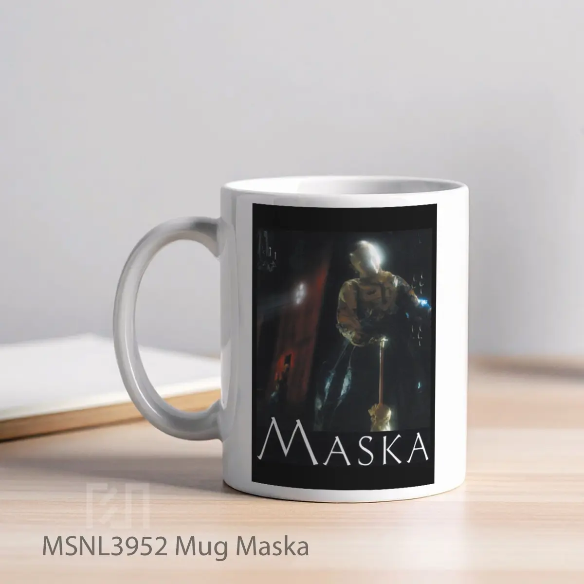 Mug Maska Gelas Keramik Tema Film MSNL3952 - Tampak Kiri