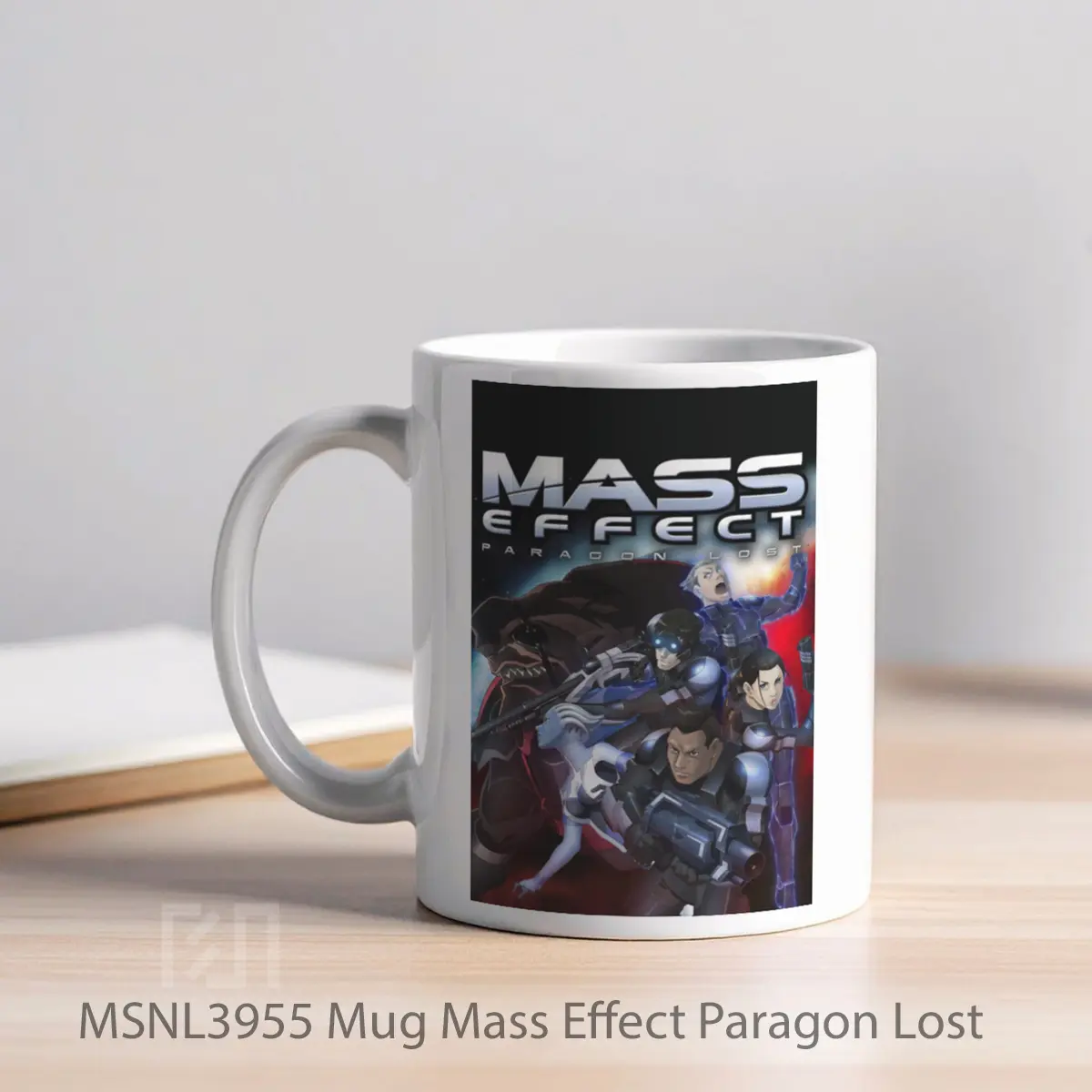 Mug Mass Effect Paragon Lost Gelas Keramik Tema Film MSNL3955 - Tampak Kiri