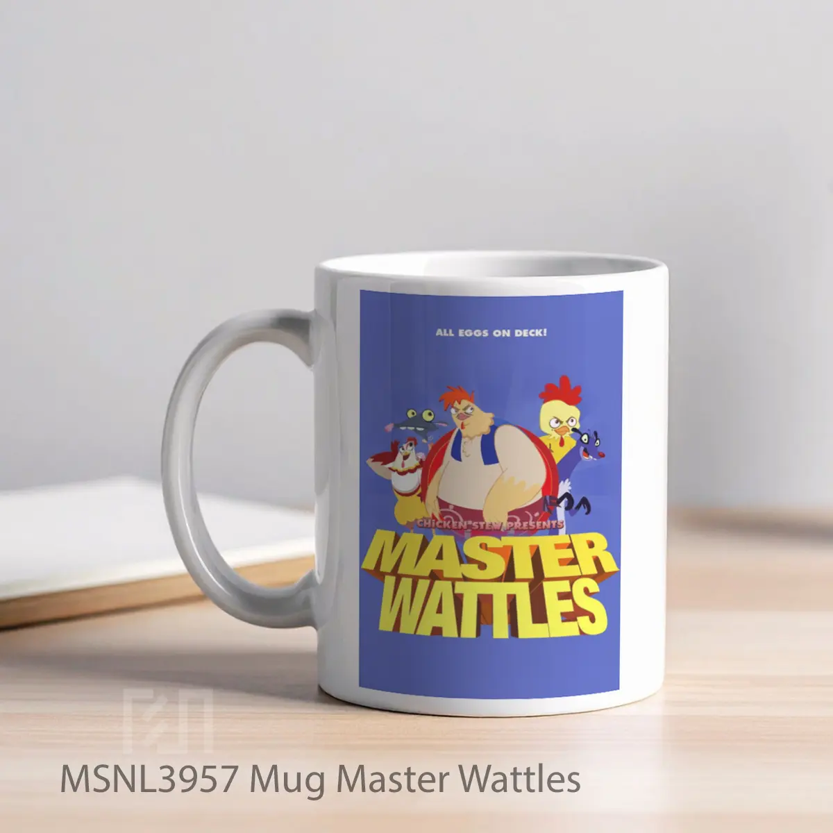 Mug Master Wattles Gelas Keramik Tema Film MSNL3957 - Tampak Kiri