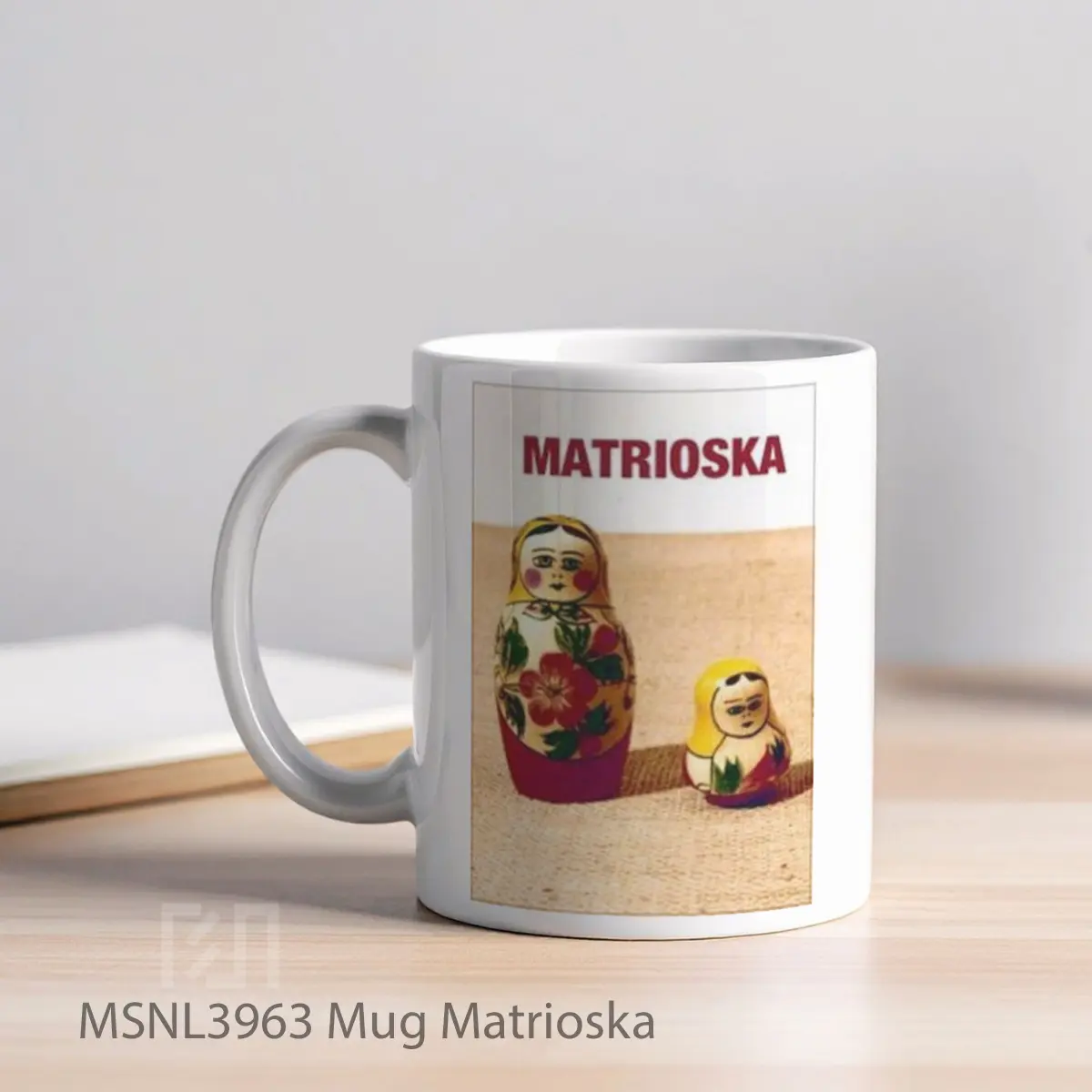 Mug Matrioska Gelas Keramik Tema Film MSNL3963 - Tampak Kiri