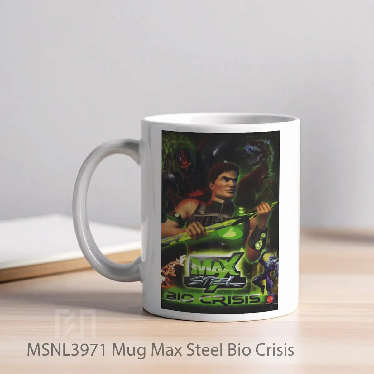 Mug Max Steel Bio Crisis Gelas Keramik Tema Film MSNL3971 - Tampak Kiri