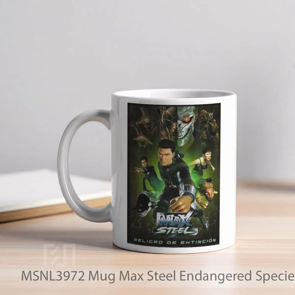 Mug Max Steel Endangered Species Gelas Keramik Tema Film MSNL3972 - Tampak Kiri