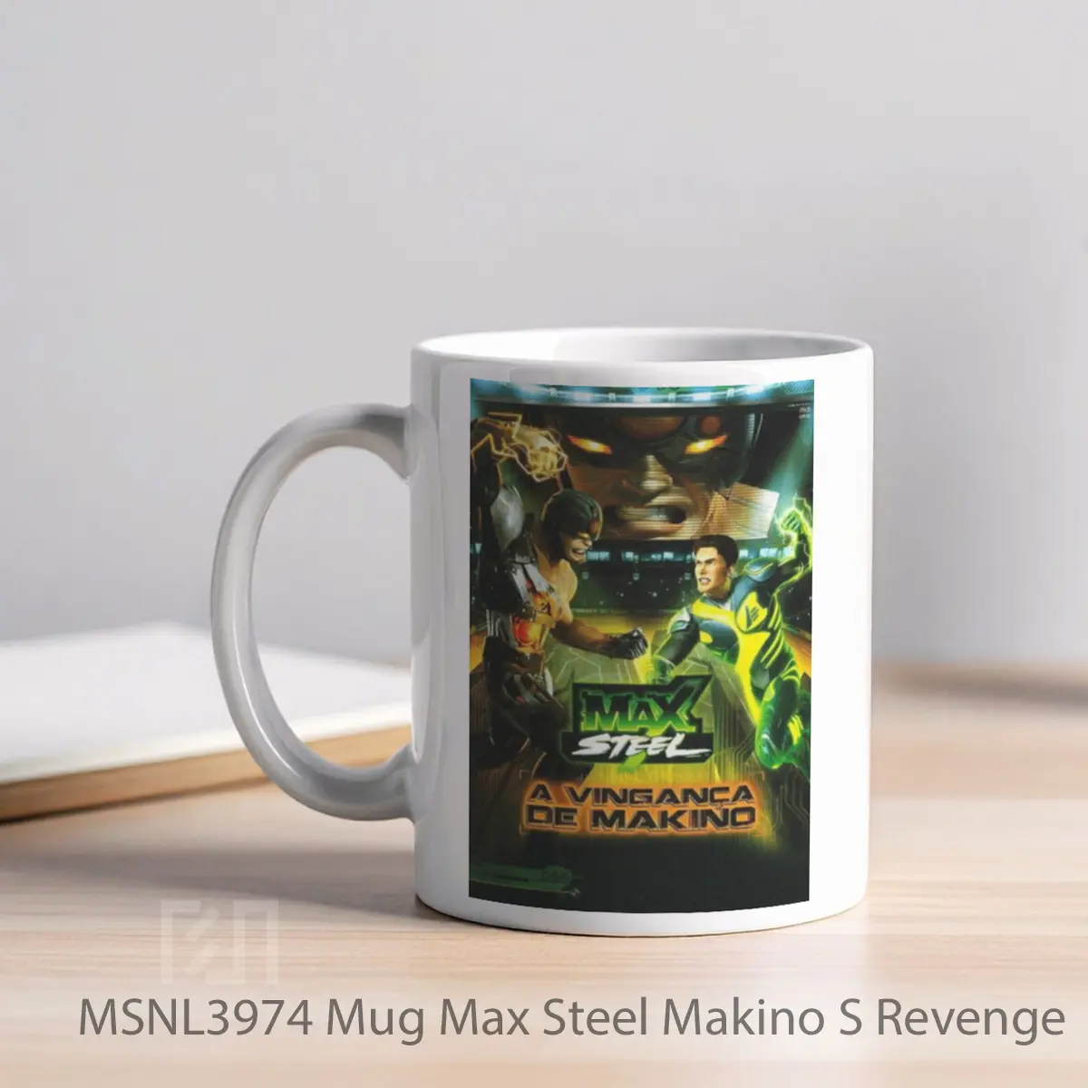 Mug Max Steel Makino S Revenge Gelas Keramik Tema Film MSNL3974 - Tampak Kiri