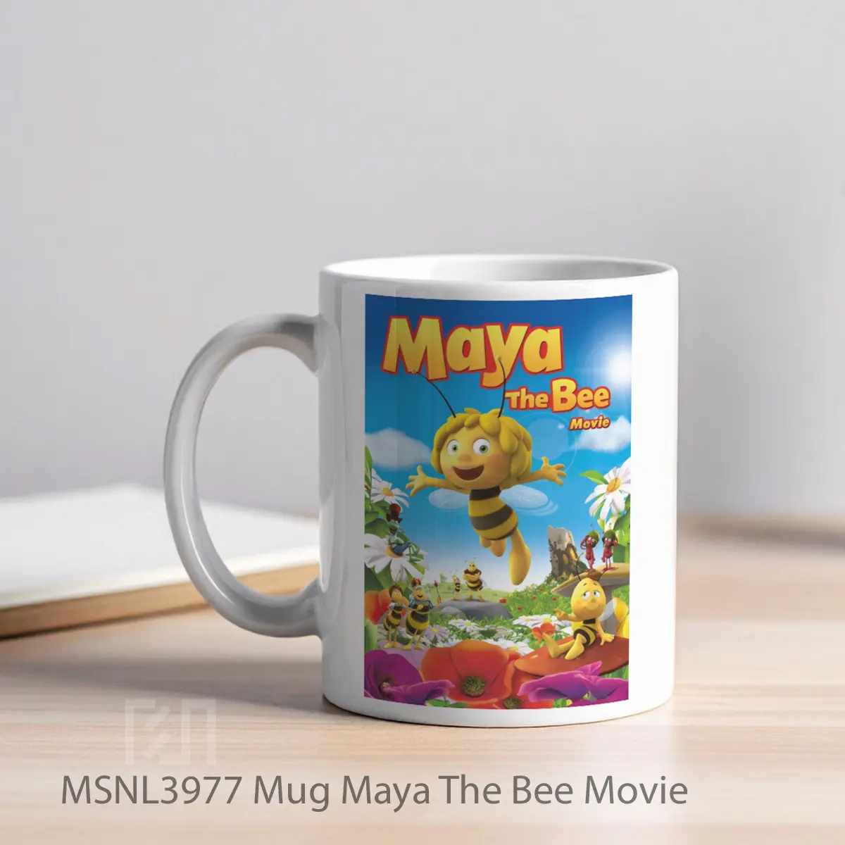 Mug Maya The Bee Movie Gelas Keramik Tema Film MSNL3977 - Tampak Kiri