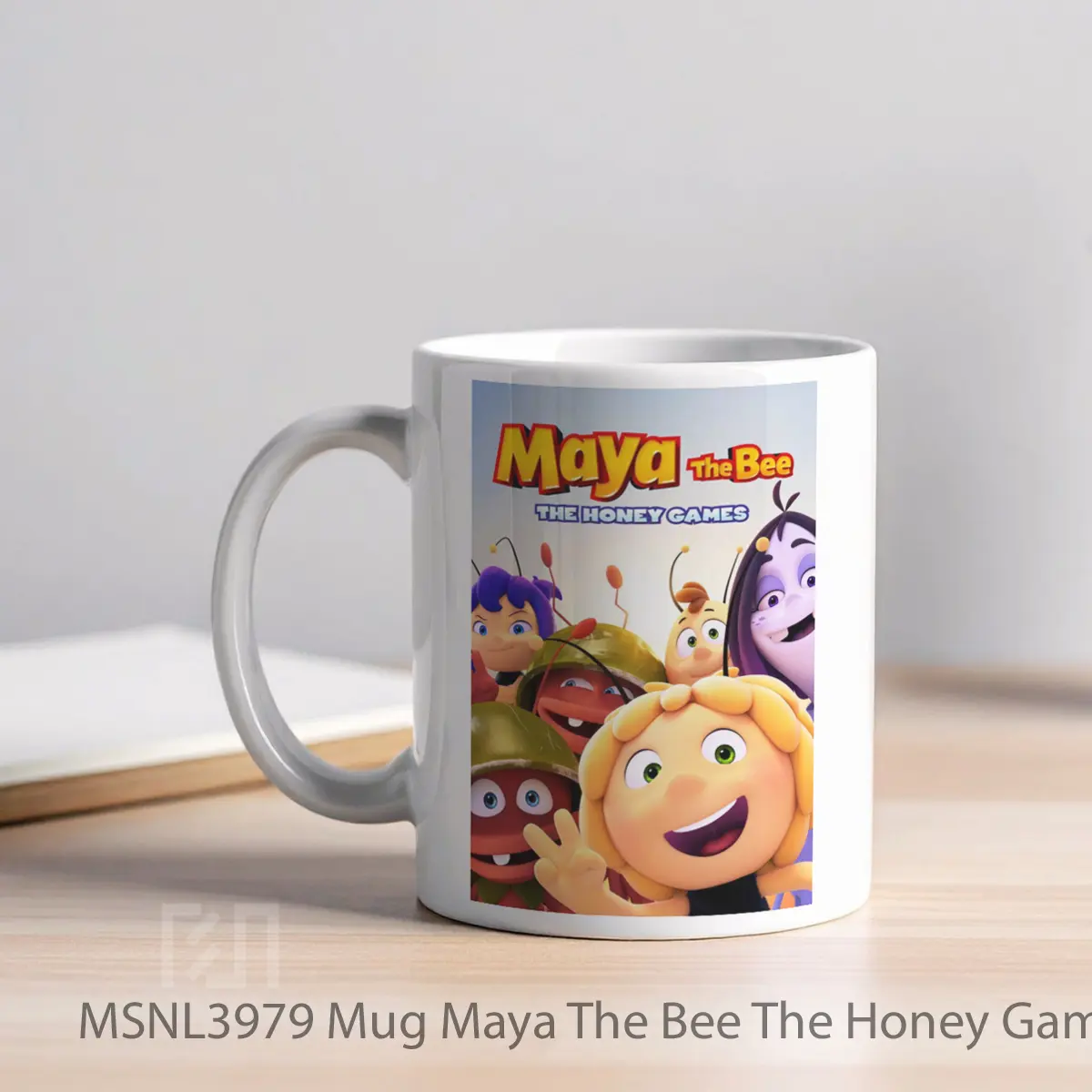 Mug Maya The Bee The Honey Games Gelas Keramik Tema Film MSNL3979 - Tampak Kiri