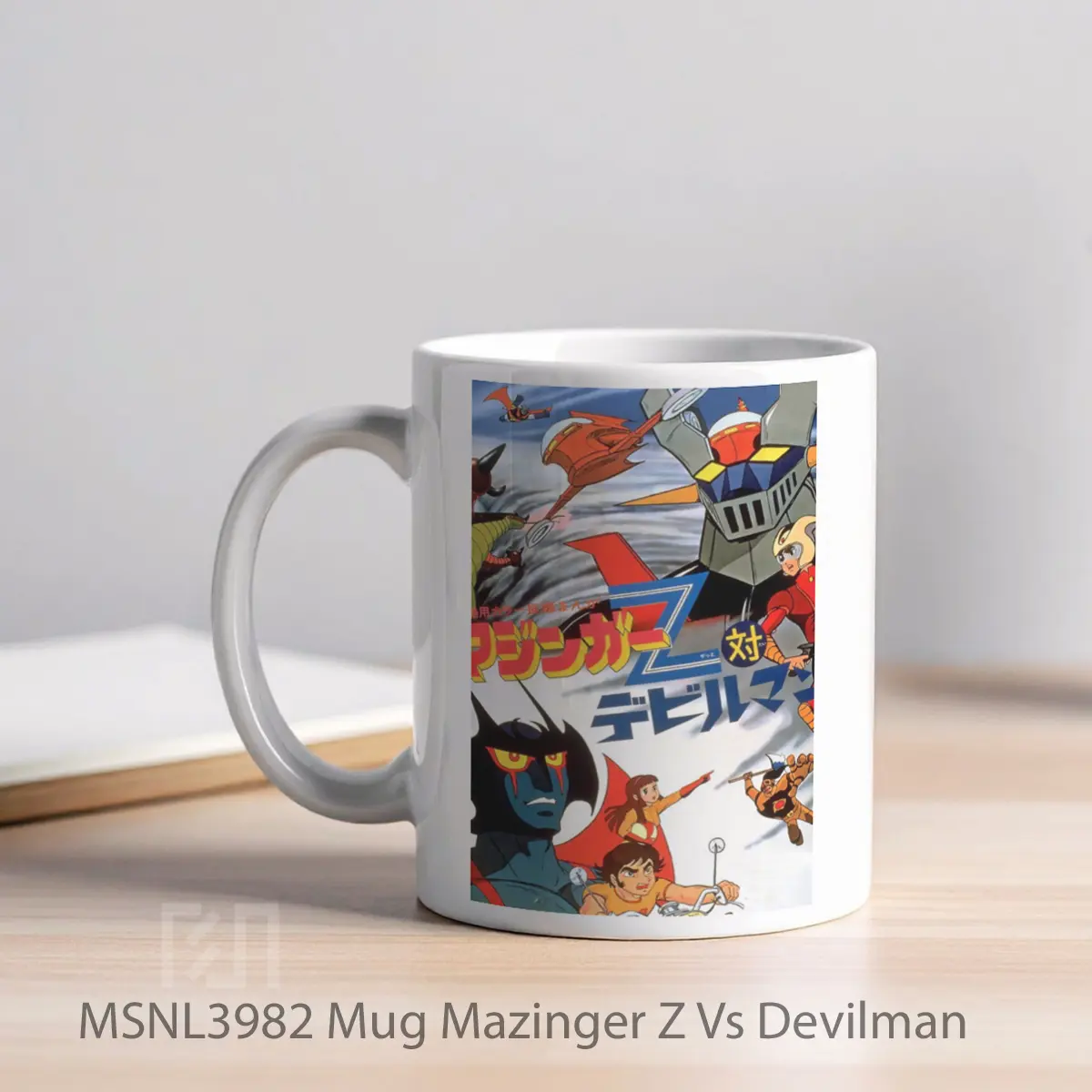 Mug Mazinger Z Vs Devilman Gelas Keramik Tema Film MSNL3982 - Tampak Kiri