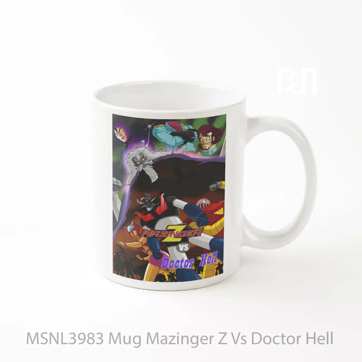 Mug Mazinger Z Vs Doctor Hell Gelas Keramik Tema Film MSNL3983