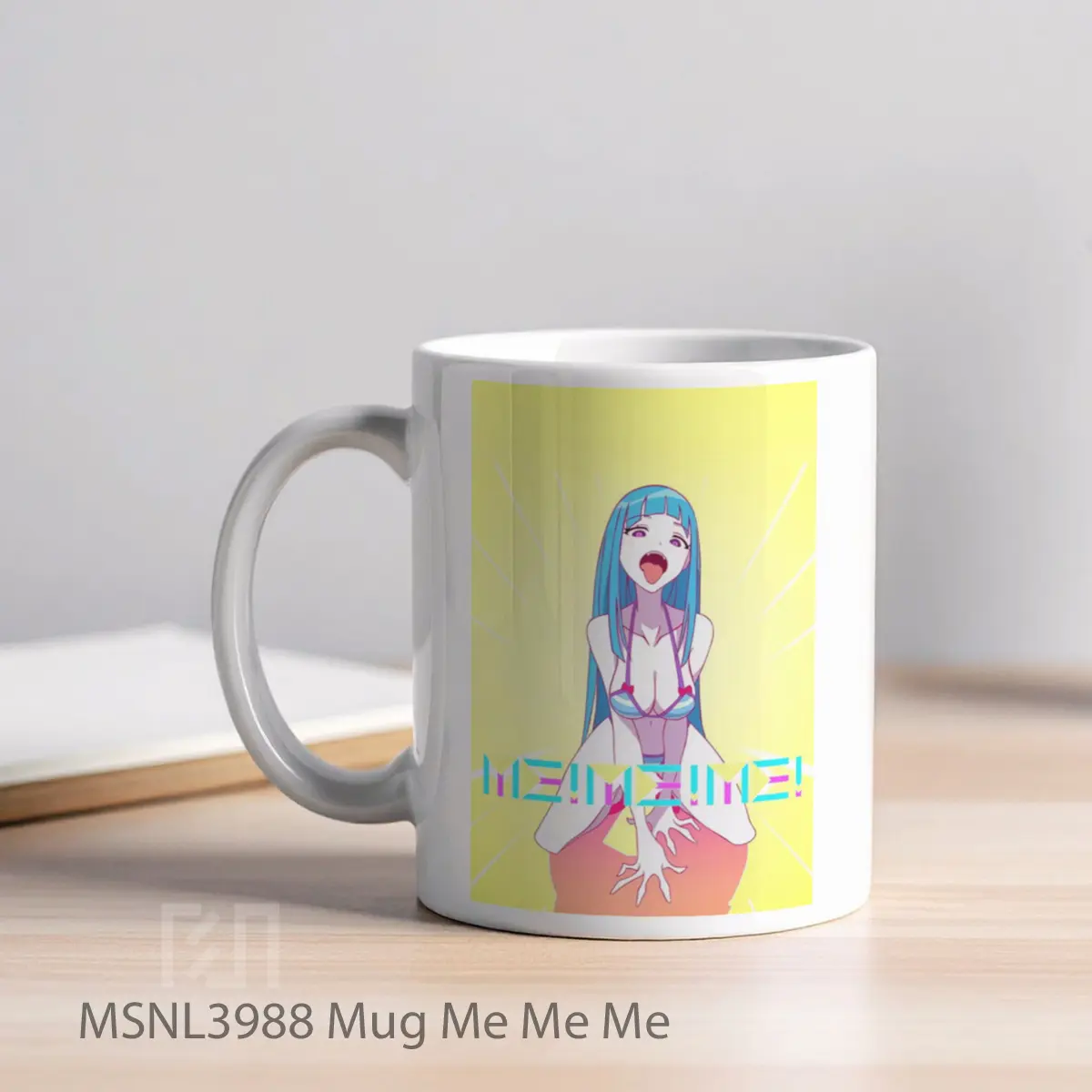 Mug Me Me Me Gelas Keramik Tema Film MSNL3988 - Tampak Kiri