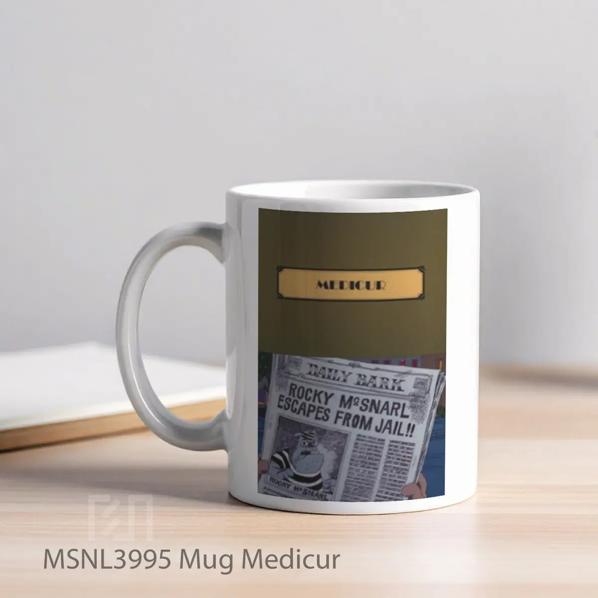 Mug Medicur Gelas Keramik Tema Film MSNL3995 - Tampak Kiri