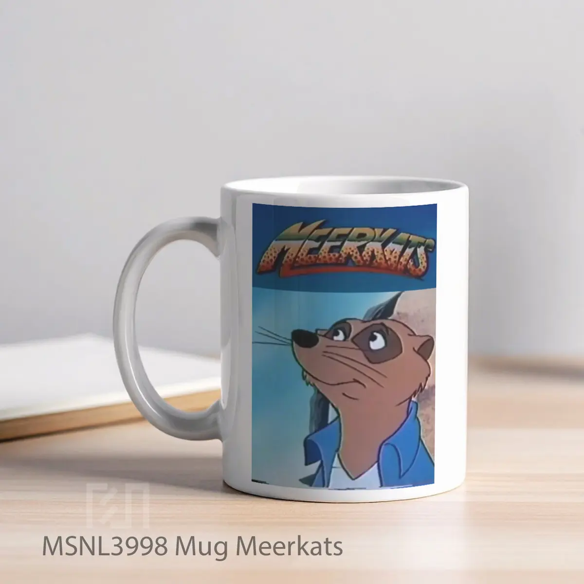 Mug Meerkats Gelas Keramik Tema Film MSNL3998 - Tampak Kiri