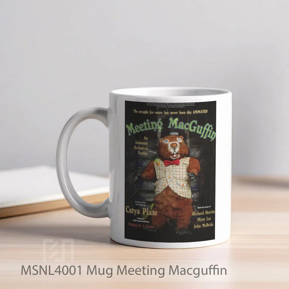 Mug Meeting Macguffin Gelas Keramik Tema Film MSNL4001 - Tampak Kiri