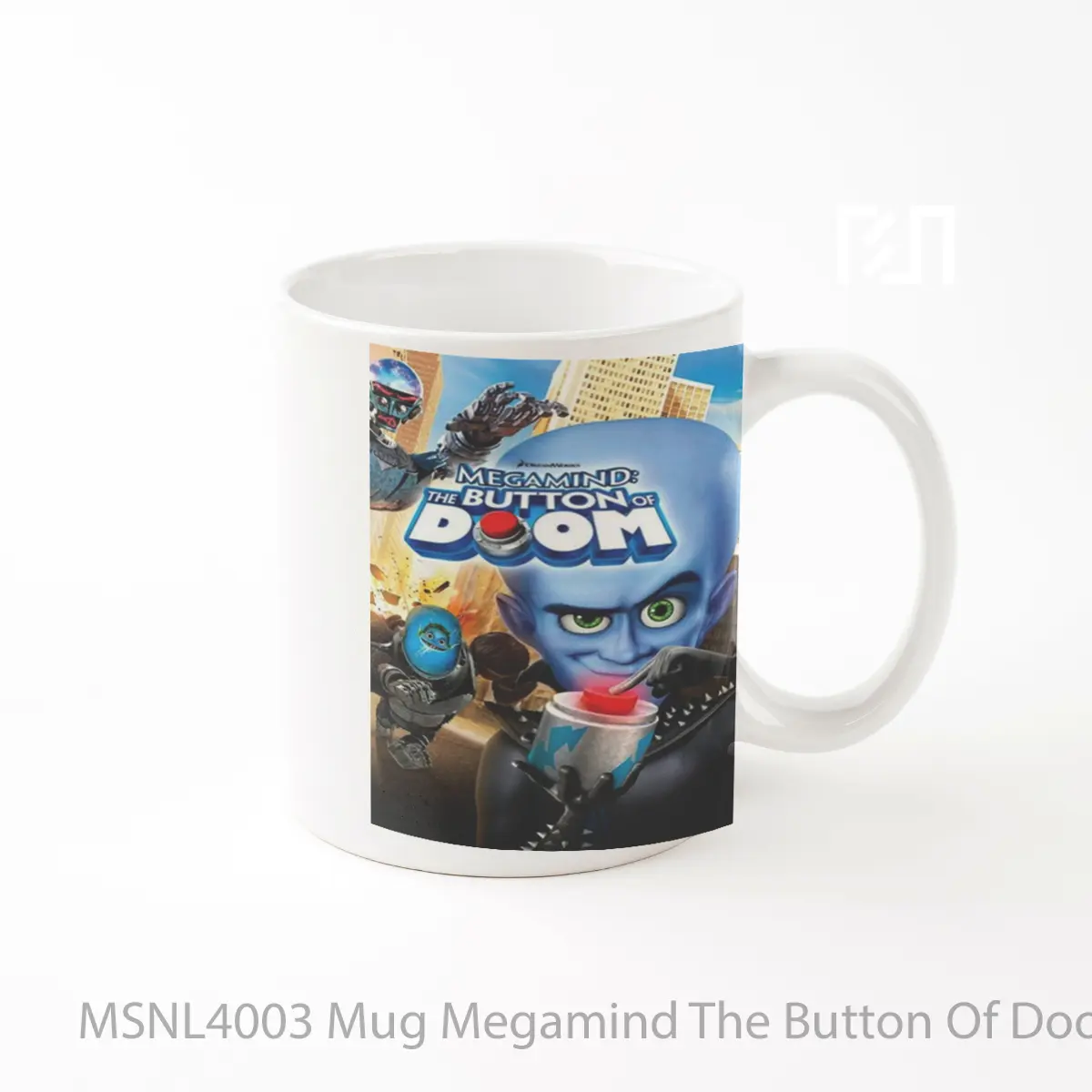 Mug Megamind The Button Of Doom Gelas Keramik Tema Film MSNL4003