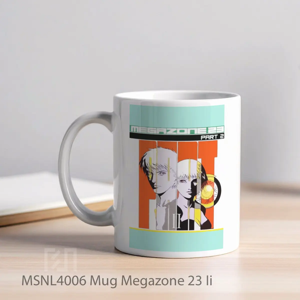 Mug Megazone 23 Ii Gelas Keramik Tema Film MSNL4006 - Tampak Kiri