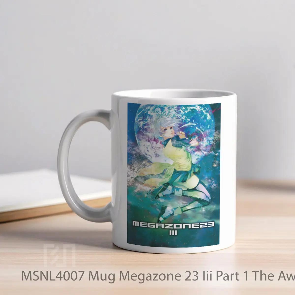 Mug Megazone 23 Iii Part 1 The Awakening Of Eve Gelas Keramik Tema Film MSNL4007 - Tampak Kiri