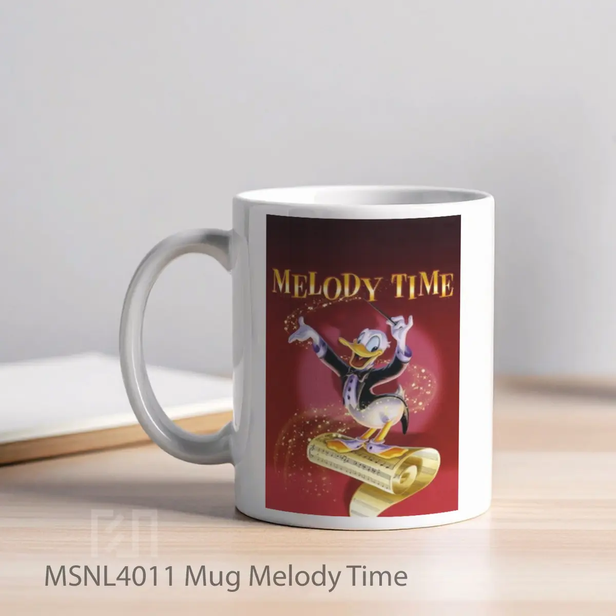 Mug Melody Time Gelas Keramik Tema Film MSNL4011 - Tampak Kiri
