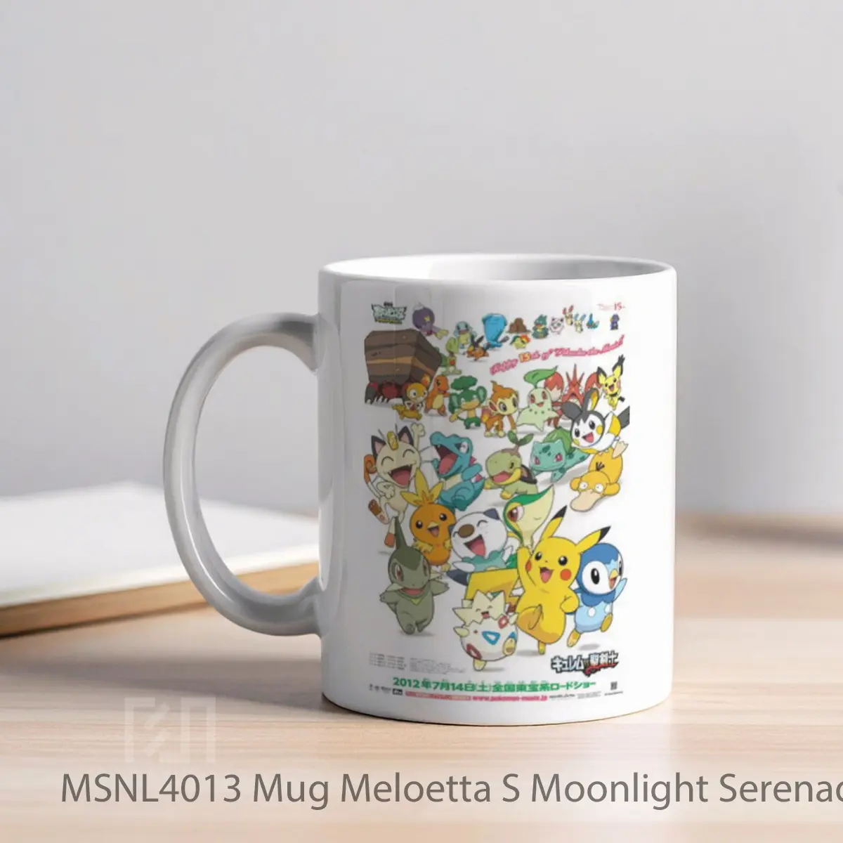 Mug Meloetta S Moonlight Serenade Gelas Keramik Tema Film MSNL4013 - Tampak Kiri
