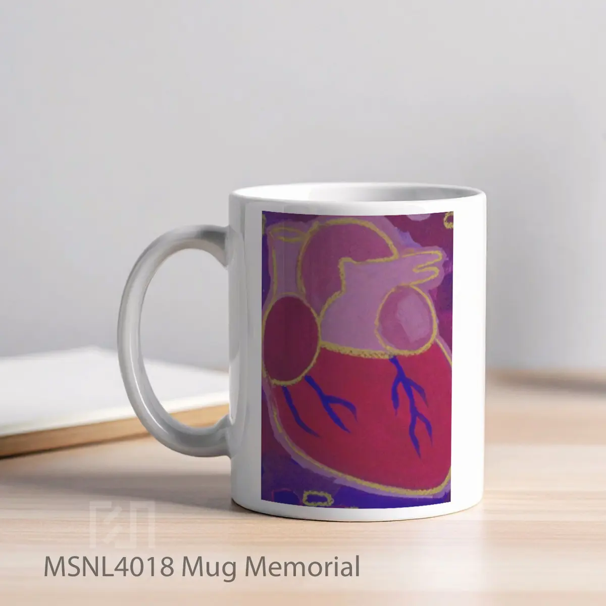 Mug Memorial Gelas Keramik Tema Film MSNL4018 - Tampak Kiri