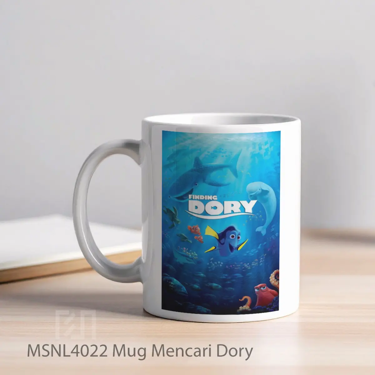 Mug Mencari Dory Gelas Keramik Tema Film MSNL4022 - Tampak Kiri
