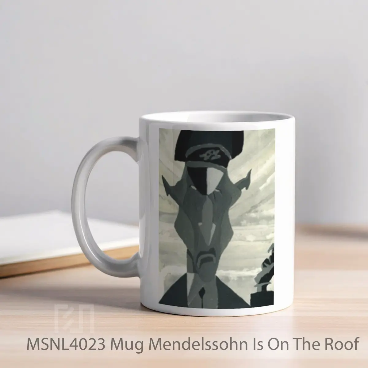 Mug Mendelssohn Is On The Roof Gelas Keramik Tema Film MSNL4023 - Tampak Kiri