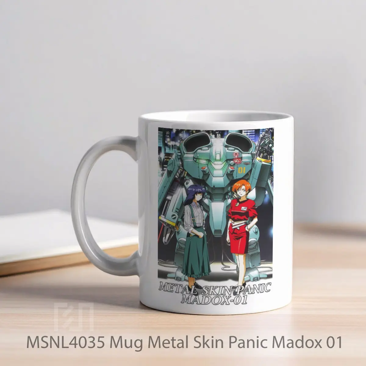 Mug Metal Skin Panic Madox 01 Gelas Keramik Tema Film MSNL4035 - Tampak Kiri