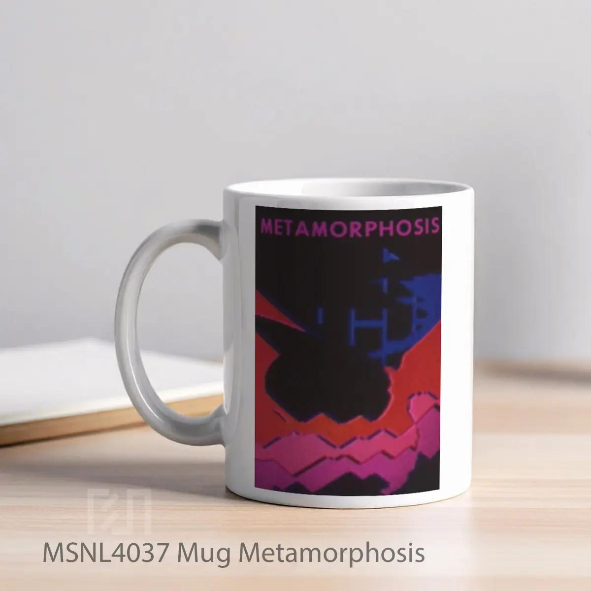 Mug Metamorphosis Gelas Keramik Tema Film MSNL4037 - Tampak Kiri