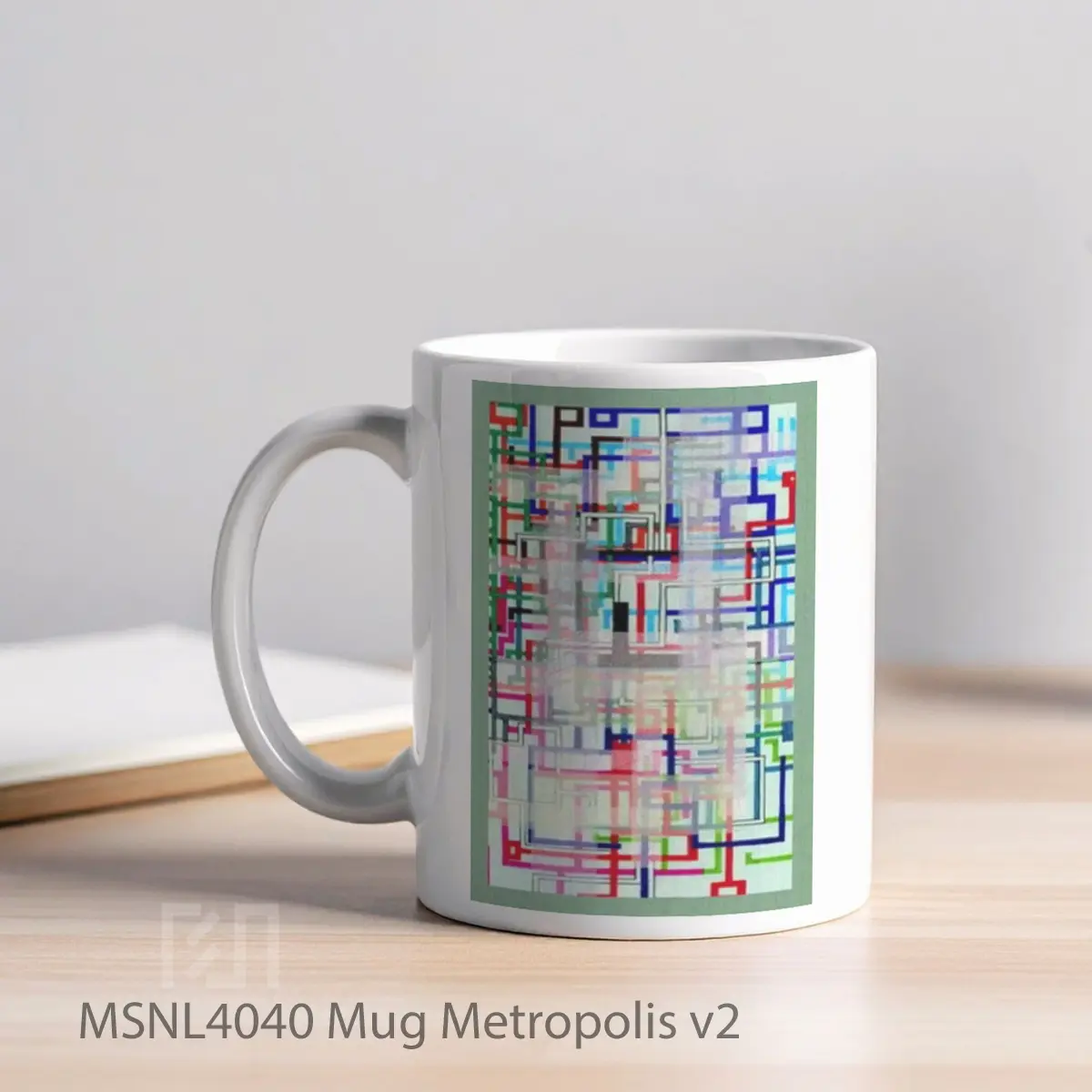 Mug Metropolis V2 Gelas Keramik Tema Film MSNL4040 - Tampak Kiri