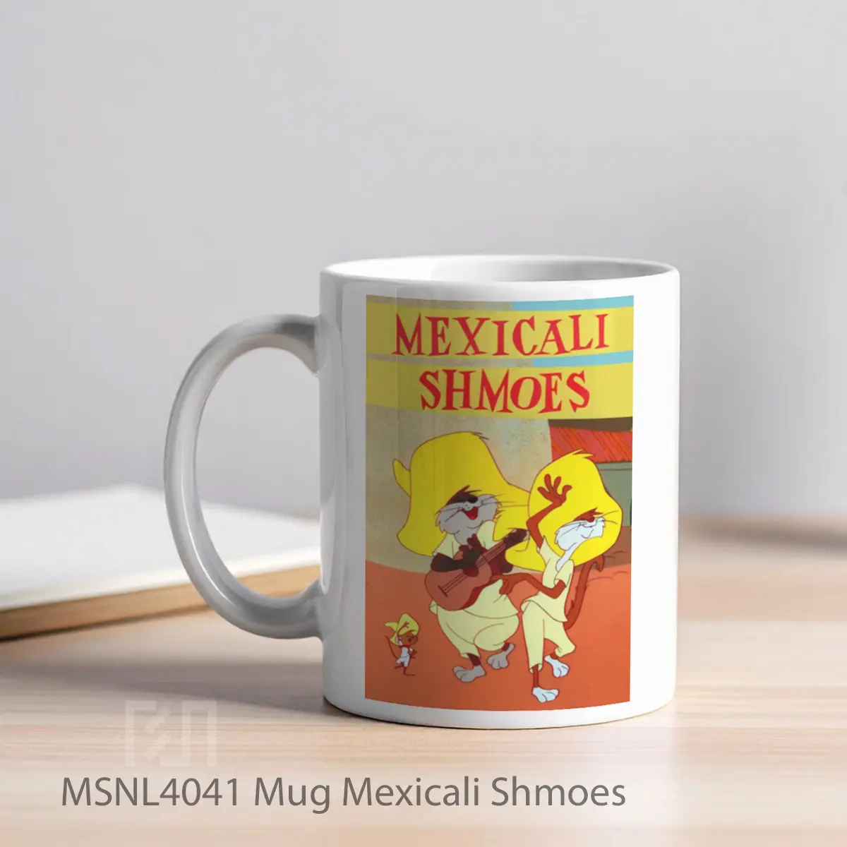 Mug Mexicali Shmoes Gelas Keramik Tema Film MSNL4041 - Tampak Kiri