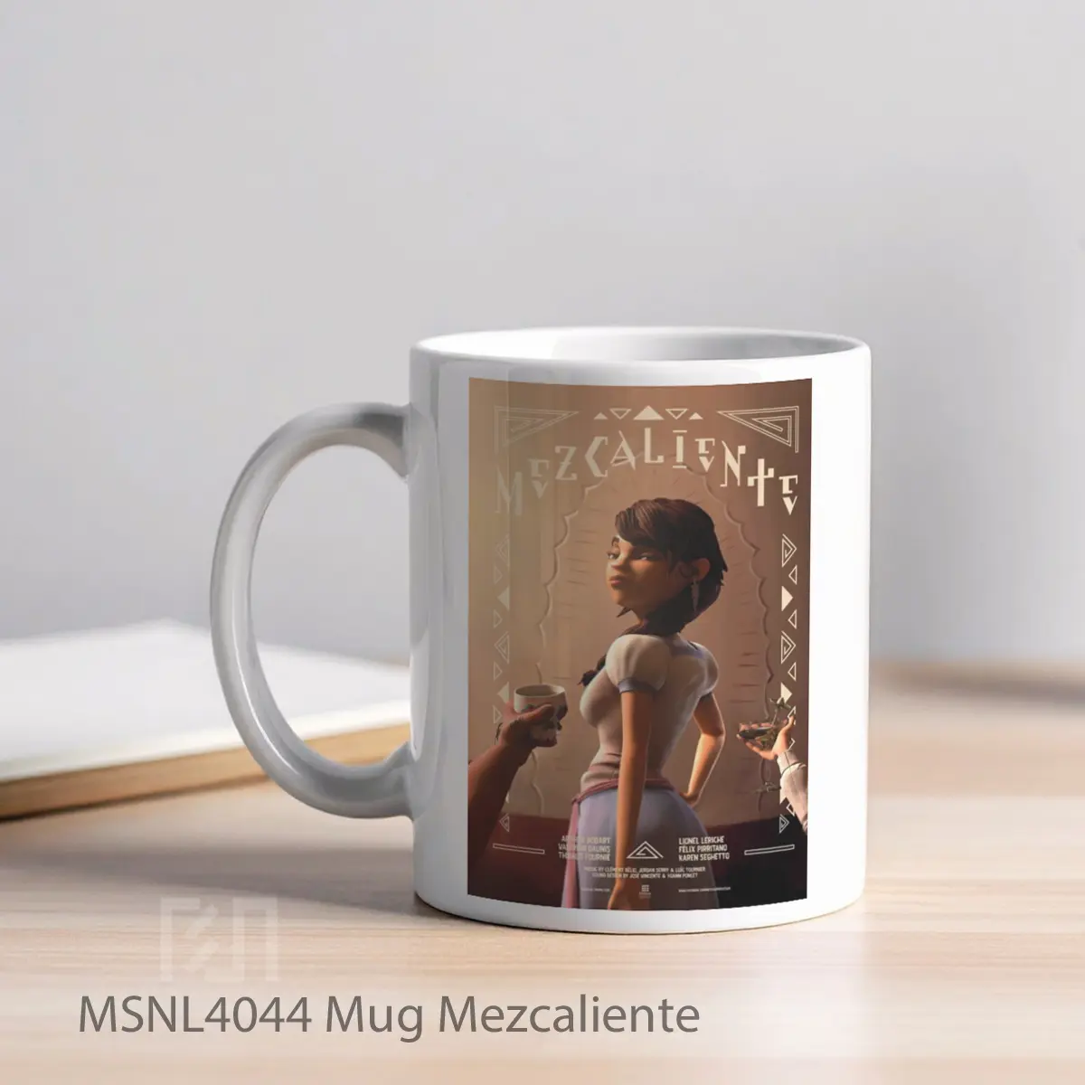 Mug Mezcaliente Gelas Keramik Tema Film MSNL4044 - Tampak Kiri