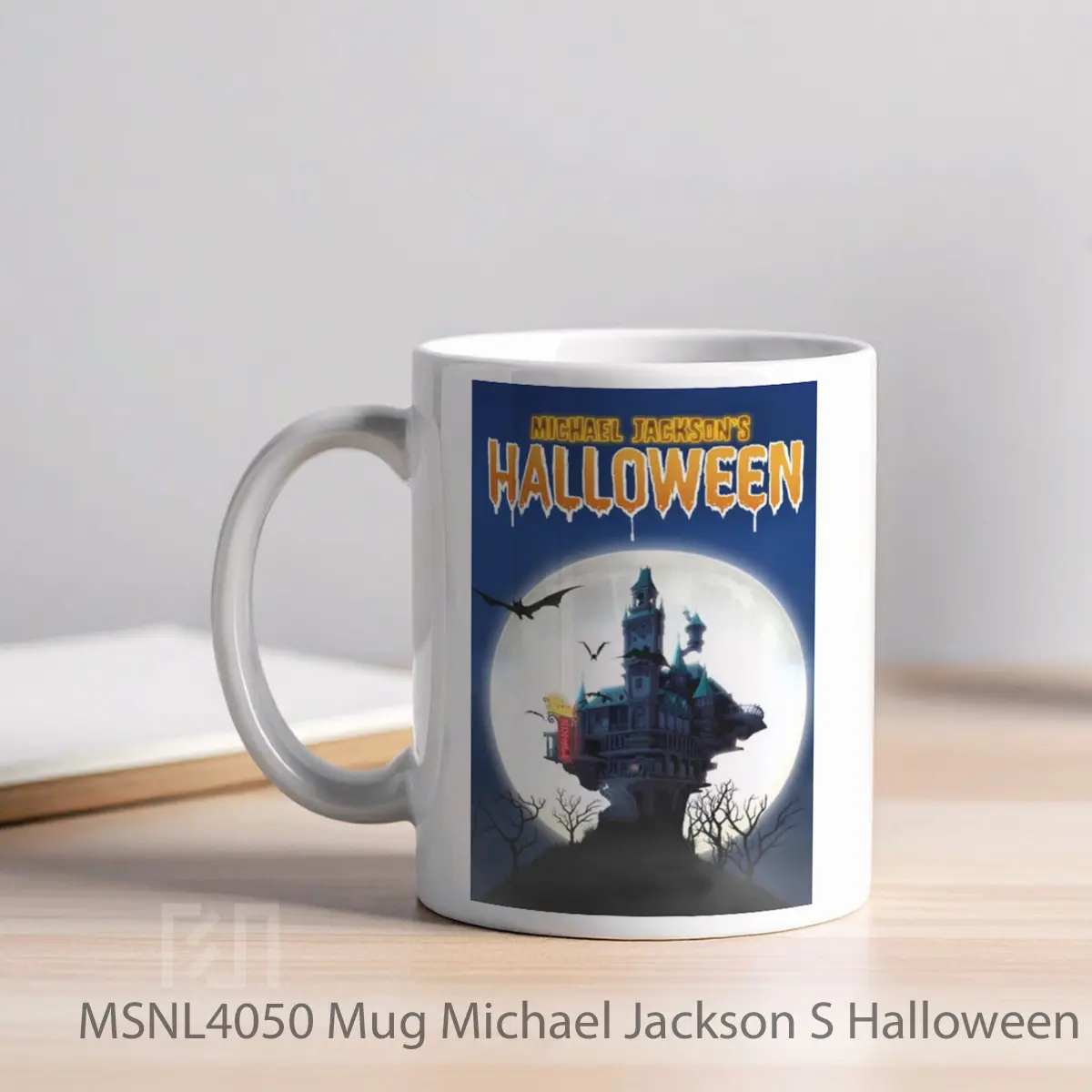 Mug Michael Jackson S Halloween Gelas Keramik Tema Film MSNL4050 - Tampak Kiri