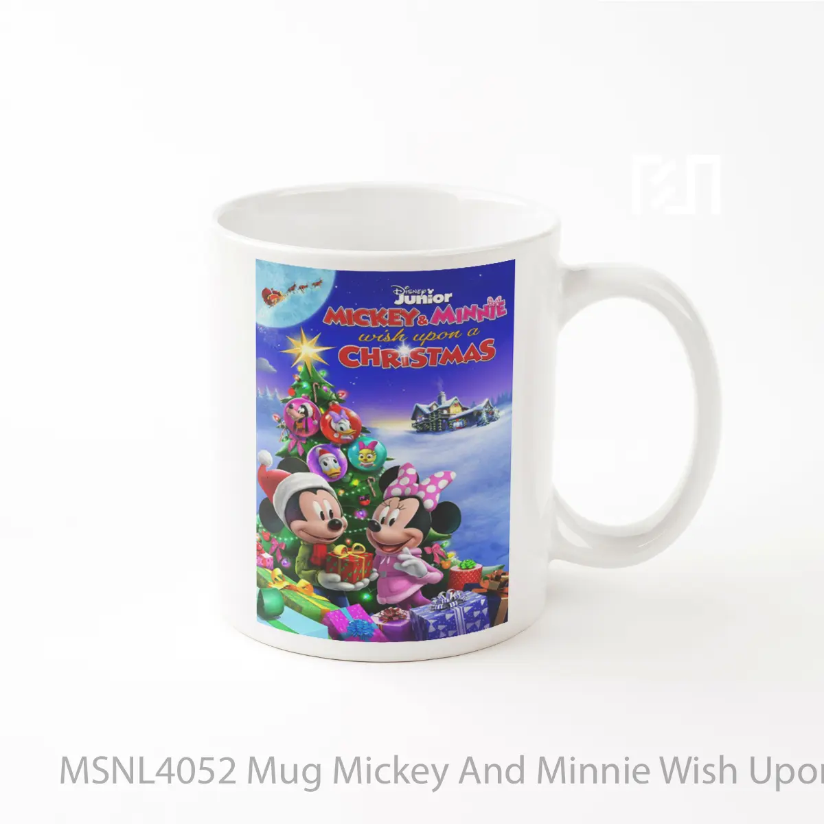 Mug Mickey And Minnie Wish Upon A Christmas Gelas Keramik Tema Film MSNL4052