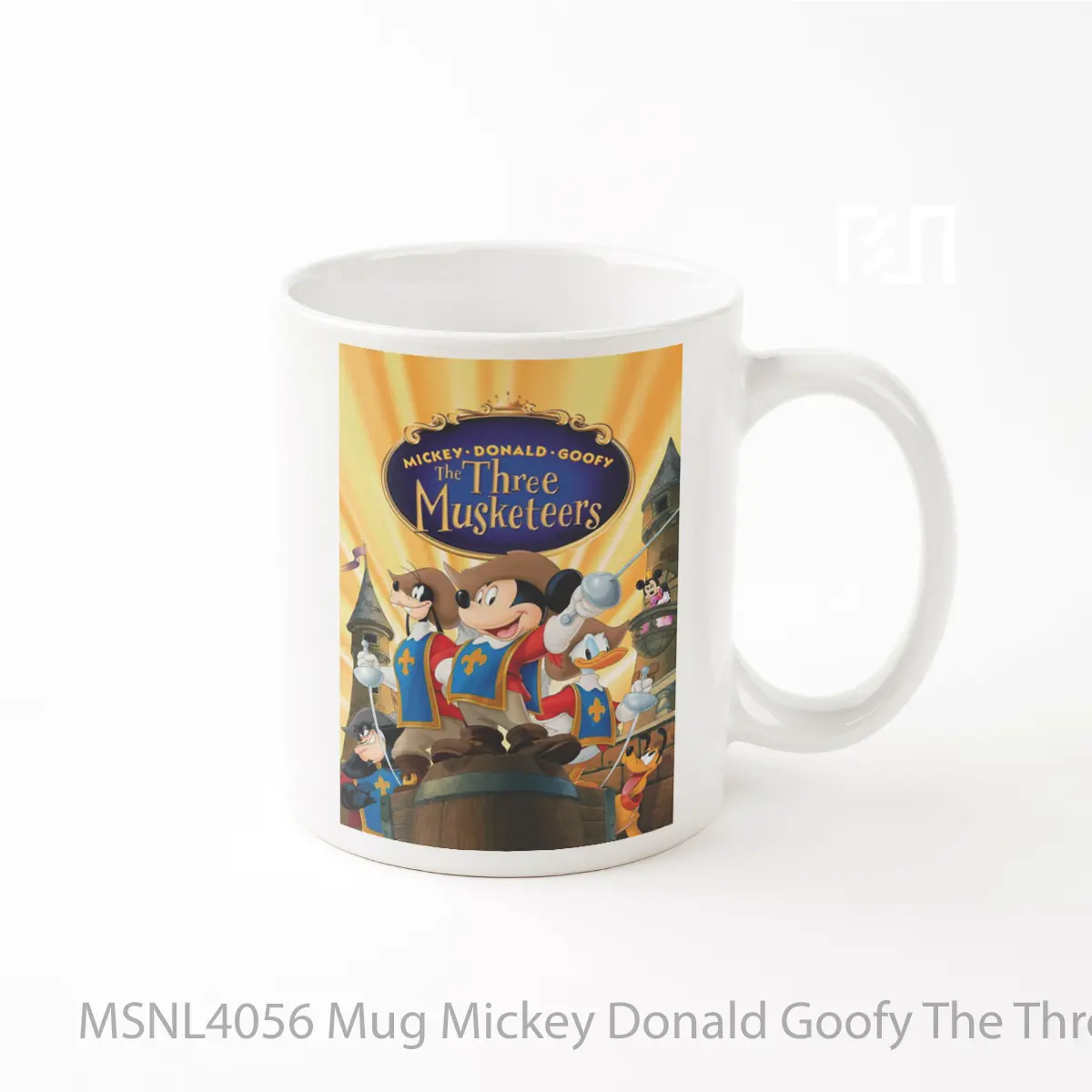 Mug Mickey Donald Goofy The Three Musketeers Gelas Keramik Tema Film MSNL4056