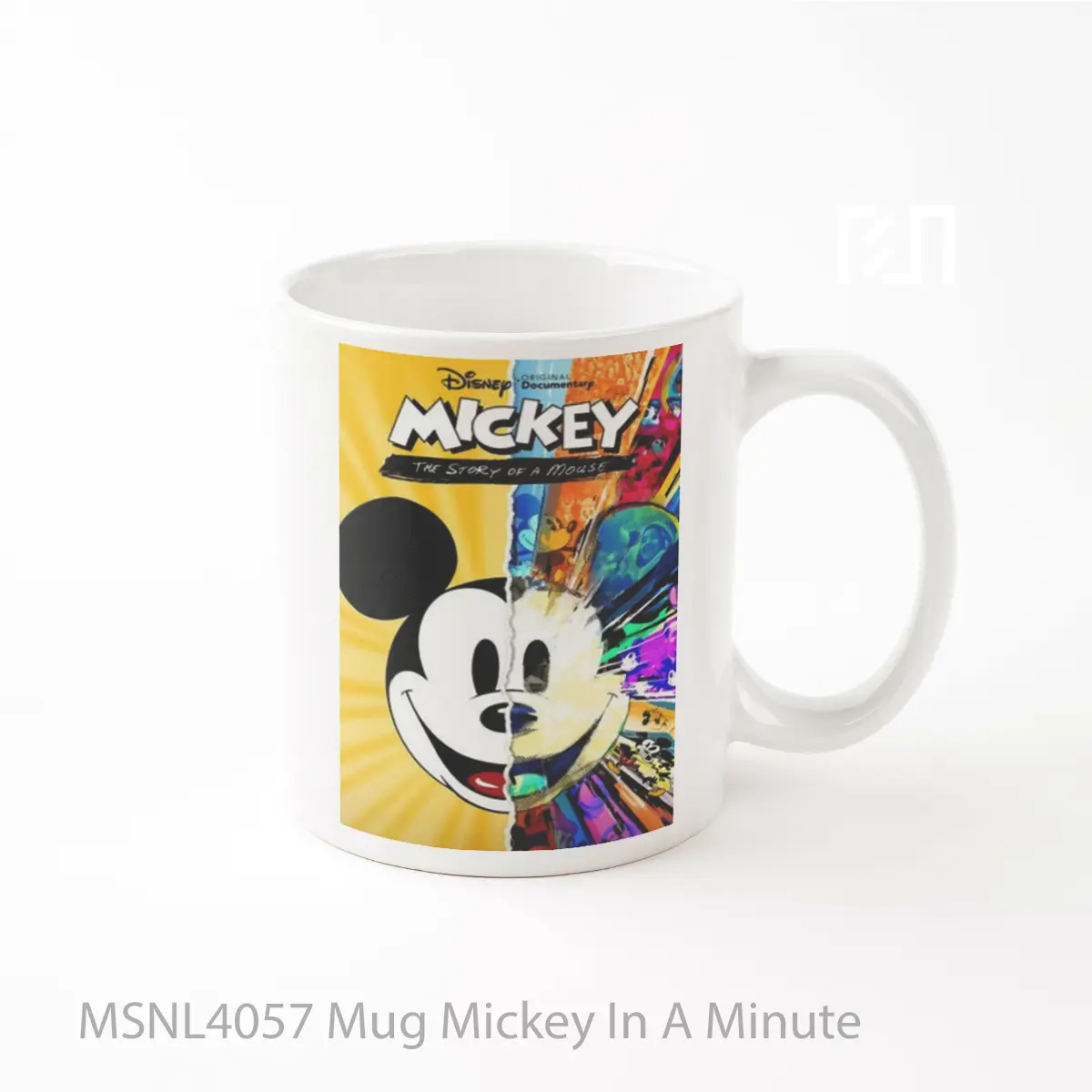 Mug Mickey In A Minute Gelas Keramik Tema Film MSNL4057
