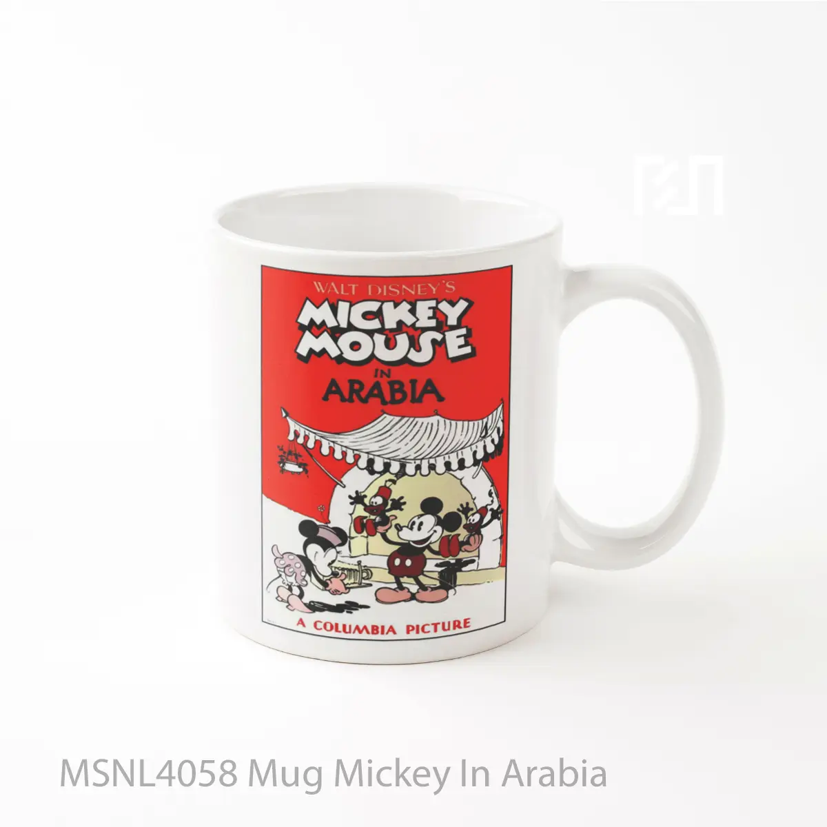 Mug Mickey In Arabia Gelas Keramik Tema Film MSNL4058