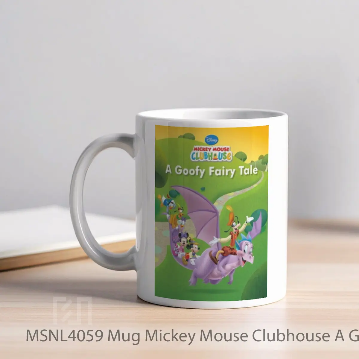 Mug Mickey Mouse Clubhouse A Goofy Fairy Tale Gelas Keramik Tema Film MSNL4059 - Tampak Kiri