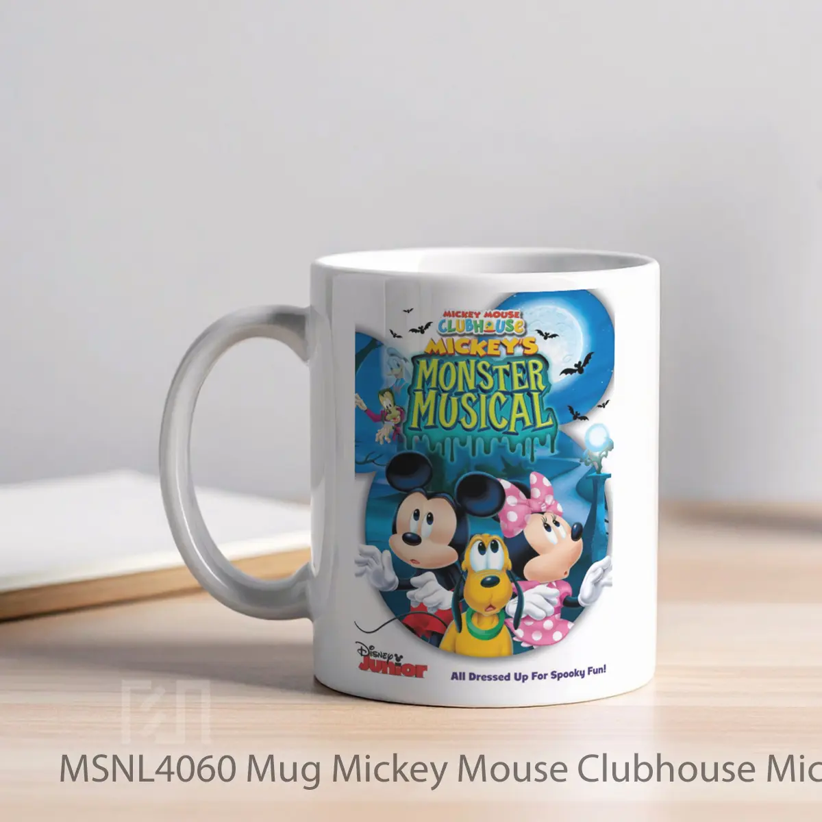 Mug Mickey Mouse Clubhouse Mickey S Monster Musical Gelas Keramik Tema Film MSNL4060 - Tampak Kiri