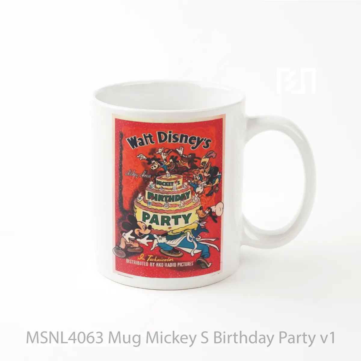 Mug Mickey S Birthday Party V1 Gelas Keramik Tema Film MSNL4063