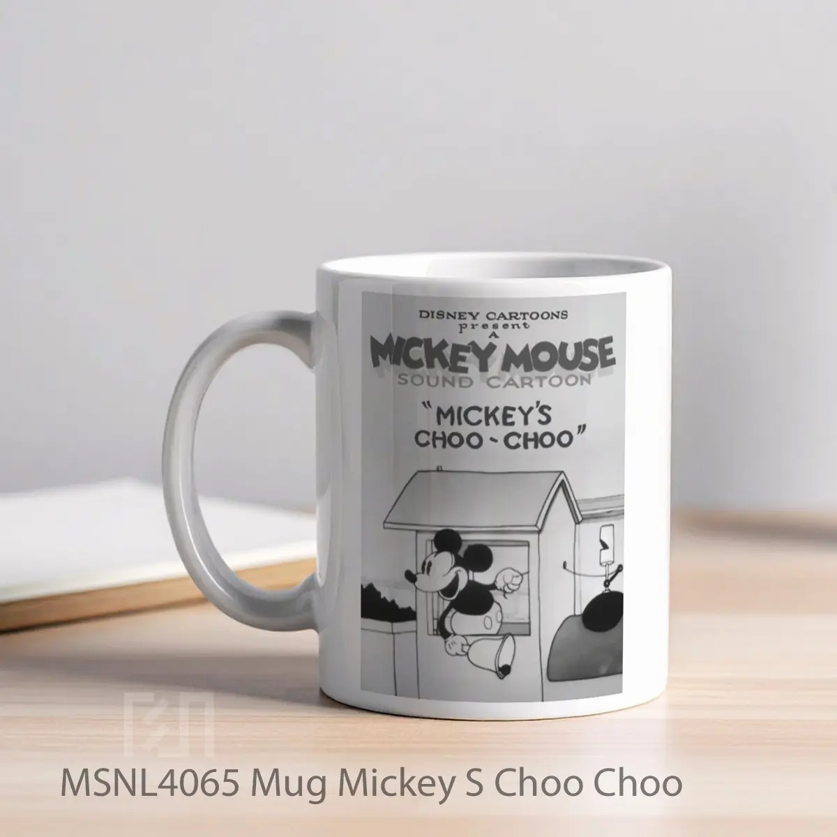 Mug Mickey S Choo Choo Gelas Keramik Tema Film MSNL4065 - Tampak Kiri