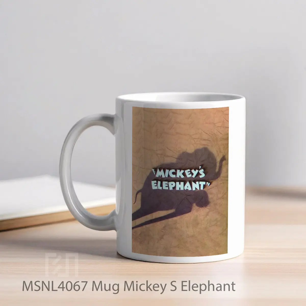 Mug Mickey S Elephant Gelas Keramik Tema Film MSNL4067 - Tampak Kiri