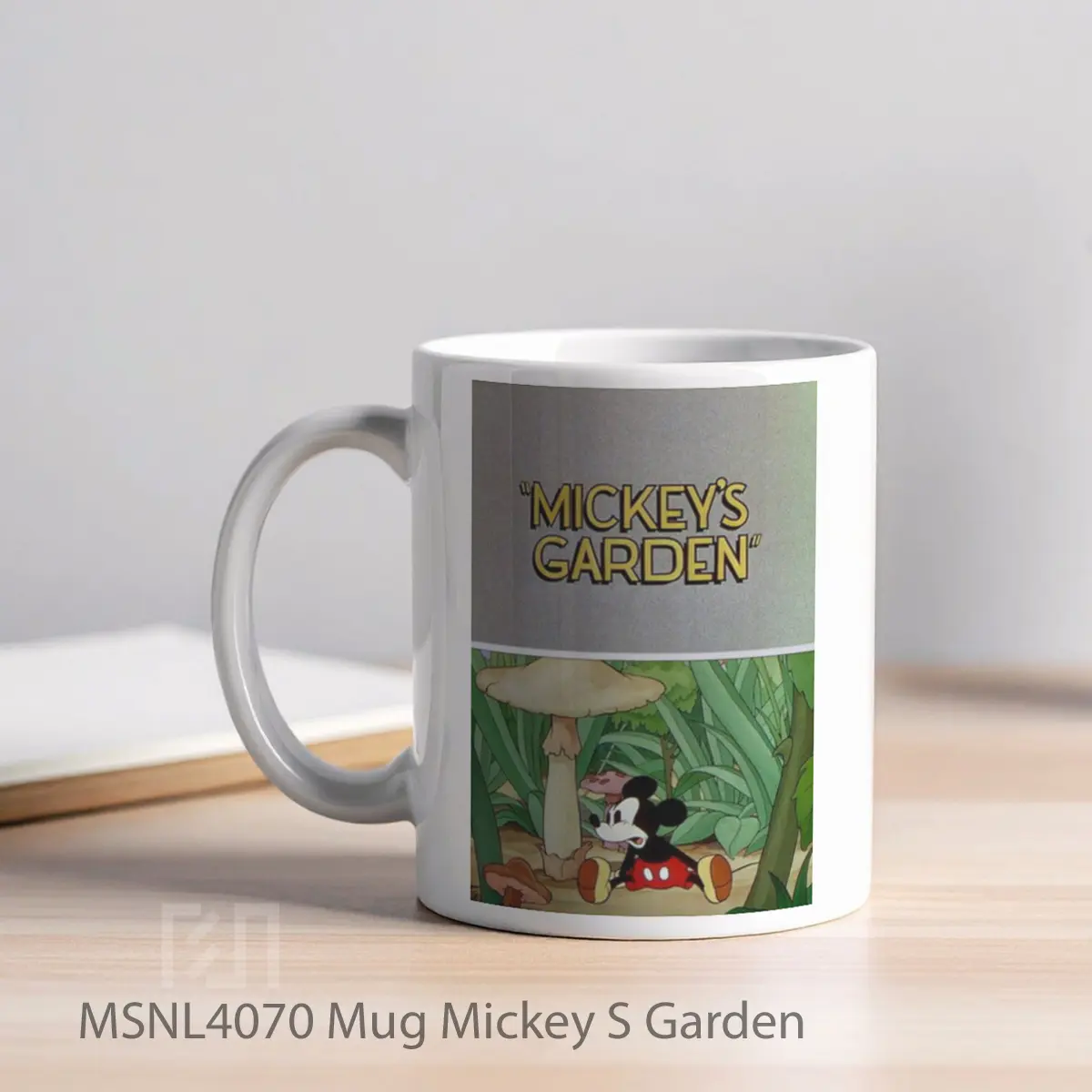 Mug Mickey S Garden Gelas Keramik Tema Film MSNL4070 - Tampak Kiri