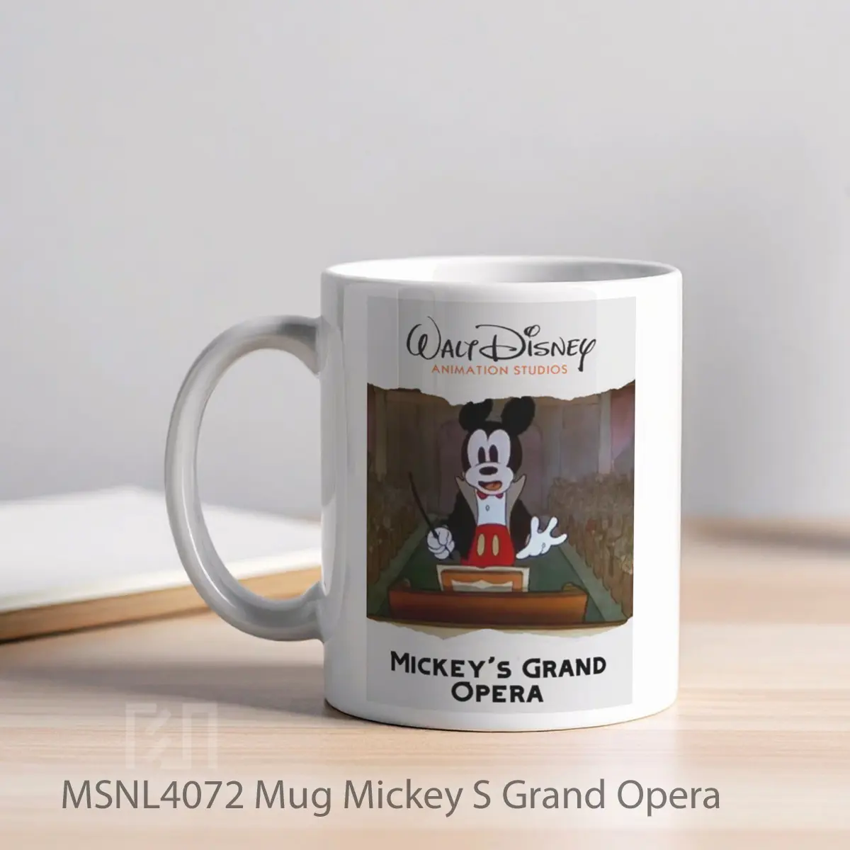 Mug Mickey S Grand Opera Gelas Keramik Tema Film MSNL4072 - Tampak Kiri
