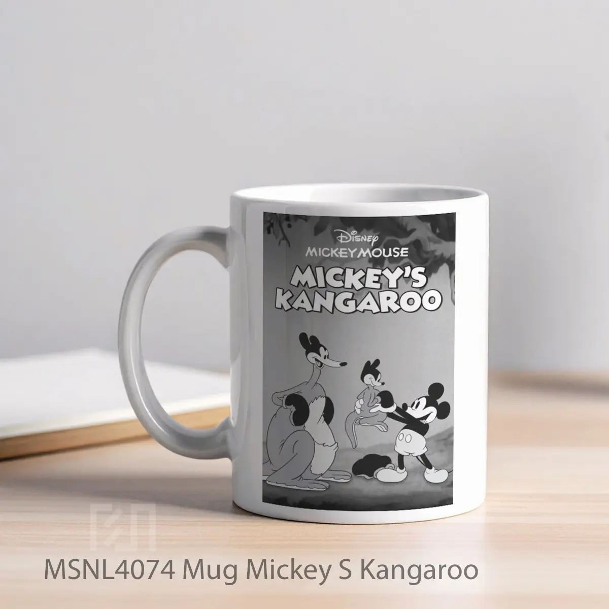 Mug Mickey S Kangaroo Gelas Keramik Tema Film MSNL4074 - Tampak Kiri