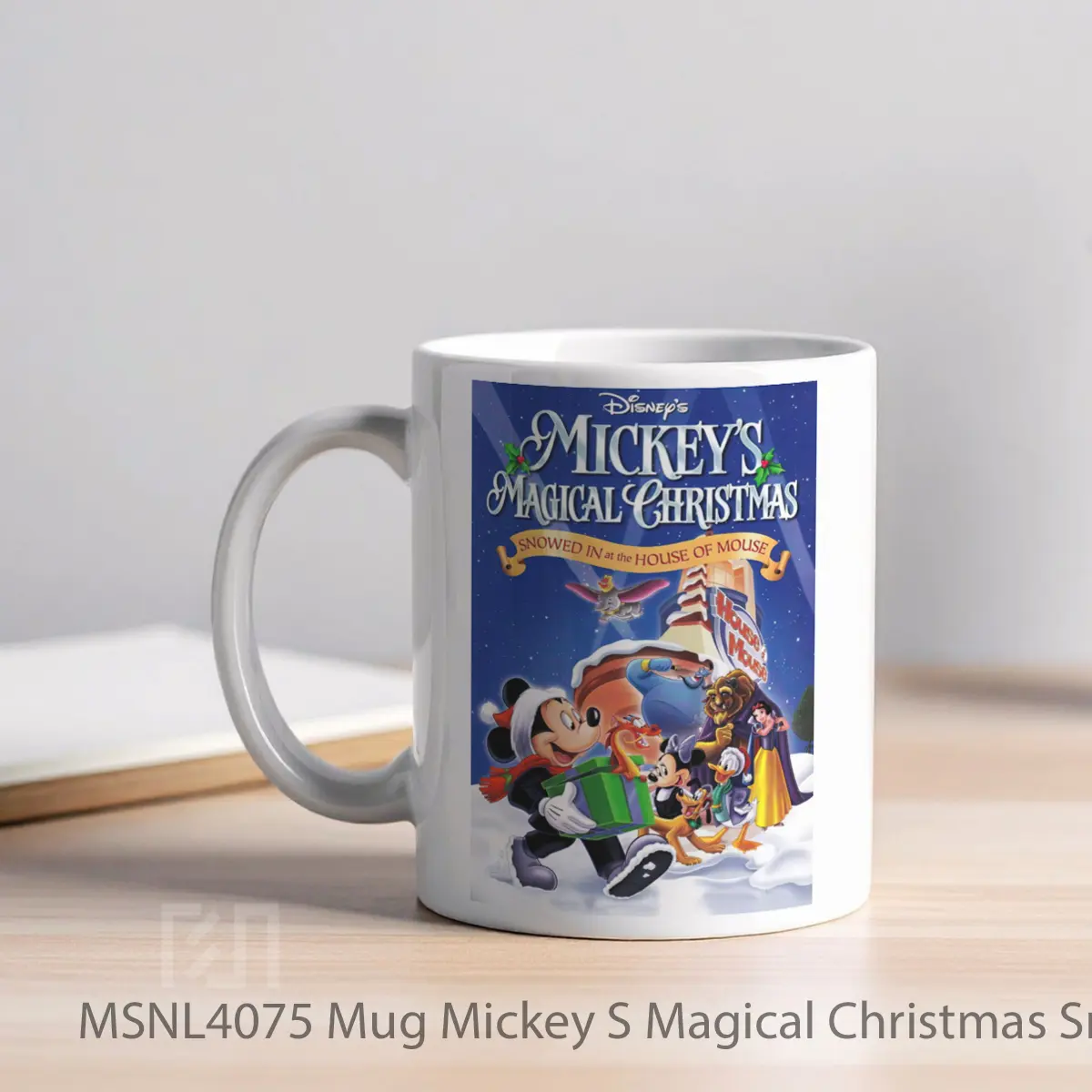 Mug Mickey S Magical Christmas Snowed In At The House Of Mouse Gelas Keramik Tema Film MSNL4075 - Tampak Kiri