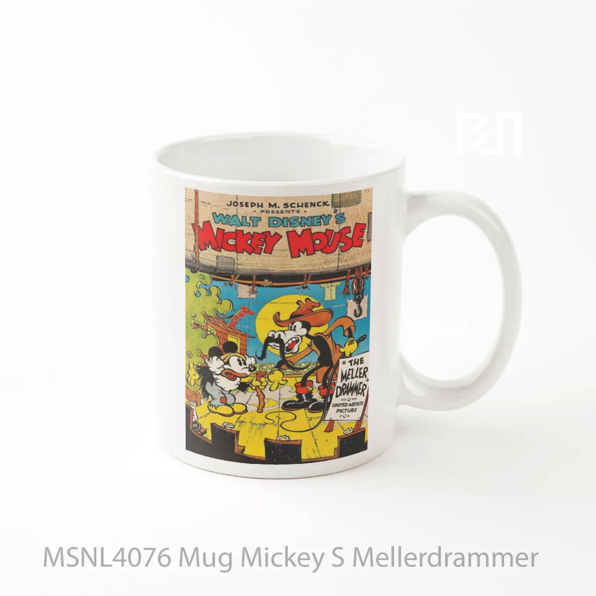 Mug Mickey S Mellerdrammer Gelas Keramik Tema Film MSNL4076