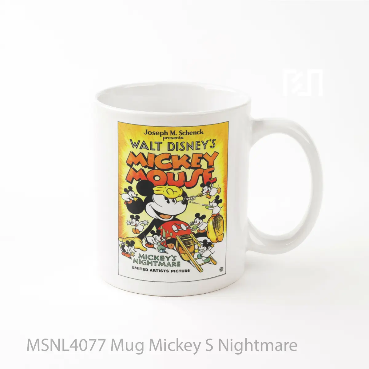 Mug Mickey S Nightmare Gelas Keramik Tema Film MSNL4077