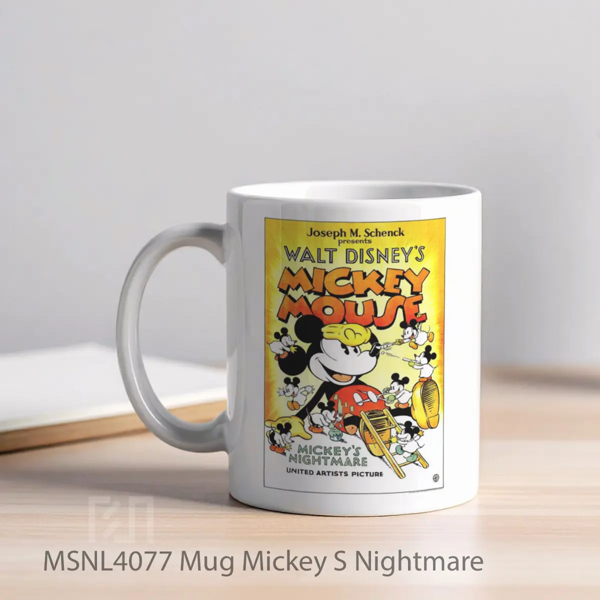 Mug Mickey S Nightmare Gelas Keramik Tema Film MSNL4077 - Tampak Kiri