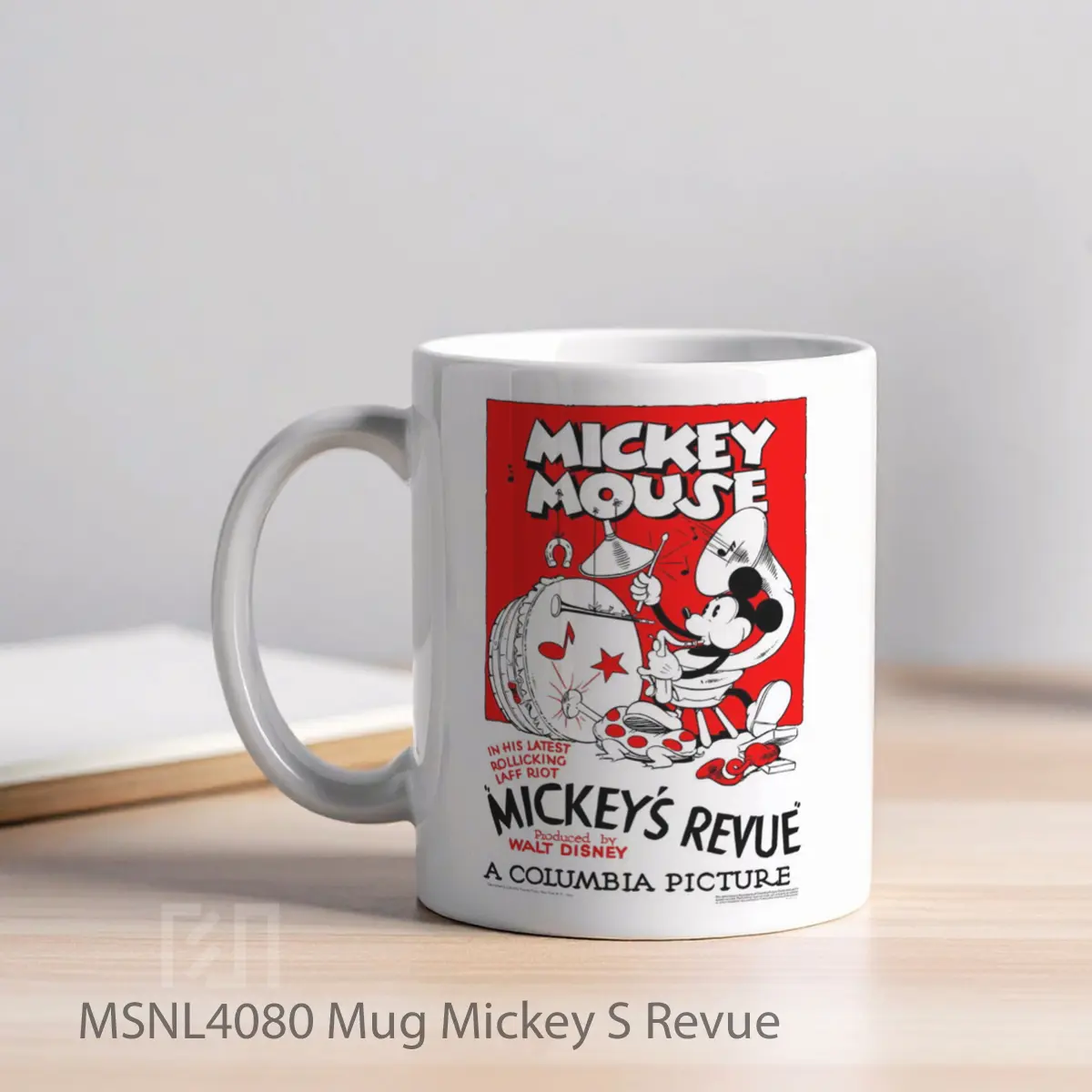 Mug Mickey S Revue Gelas Keramik Tema Film MSNL4080 - Tampak Kiri