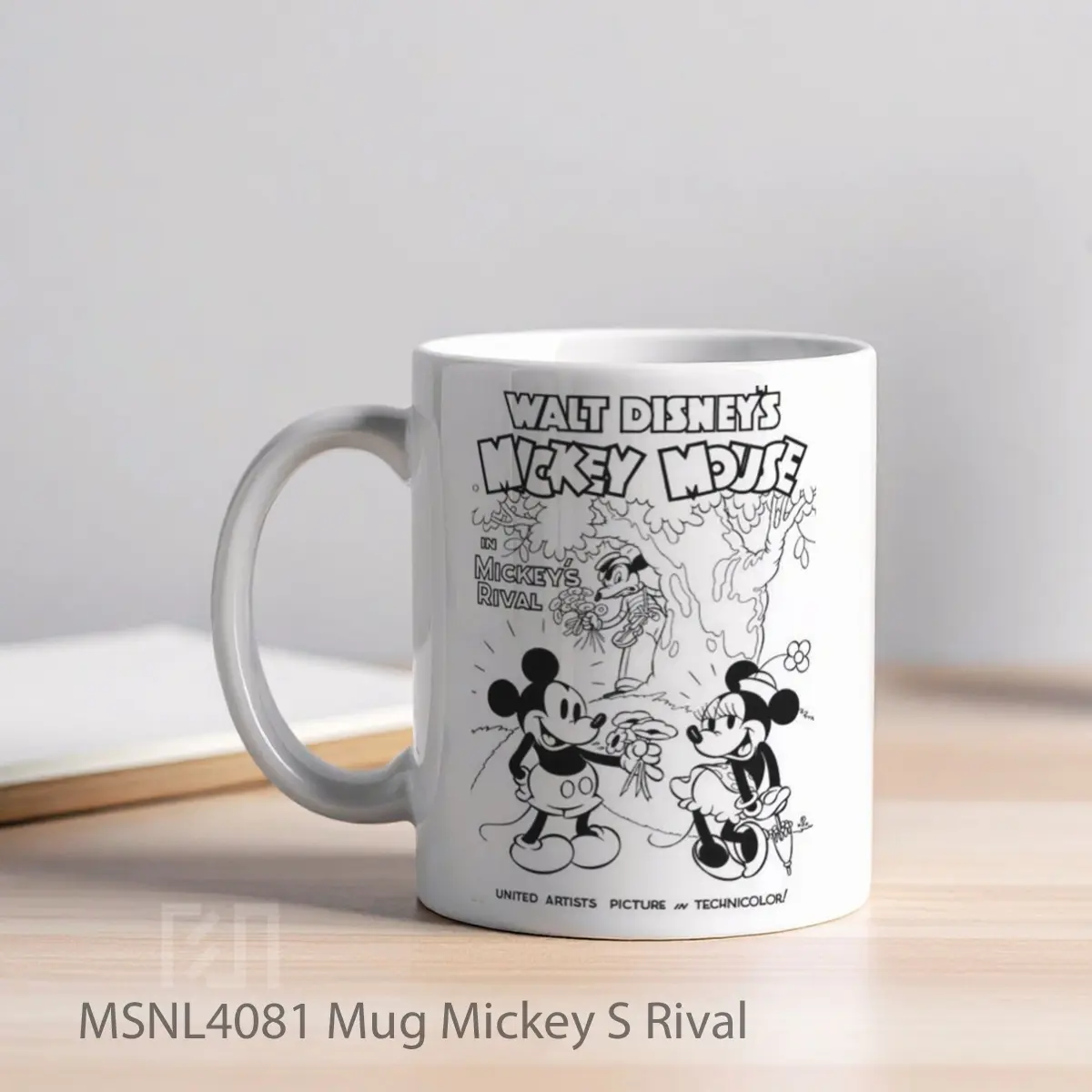 Mug Mickey S Rival Gelas Keramik Tema Film MSNL4081 - Tampak Kiri
