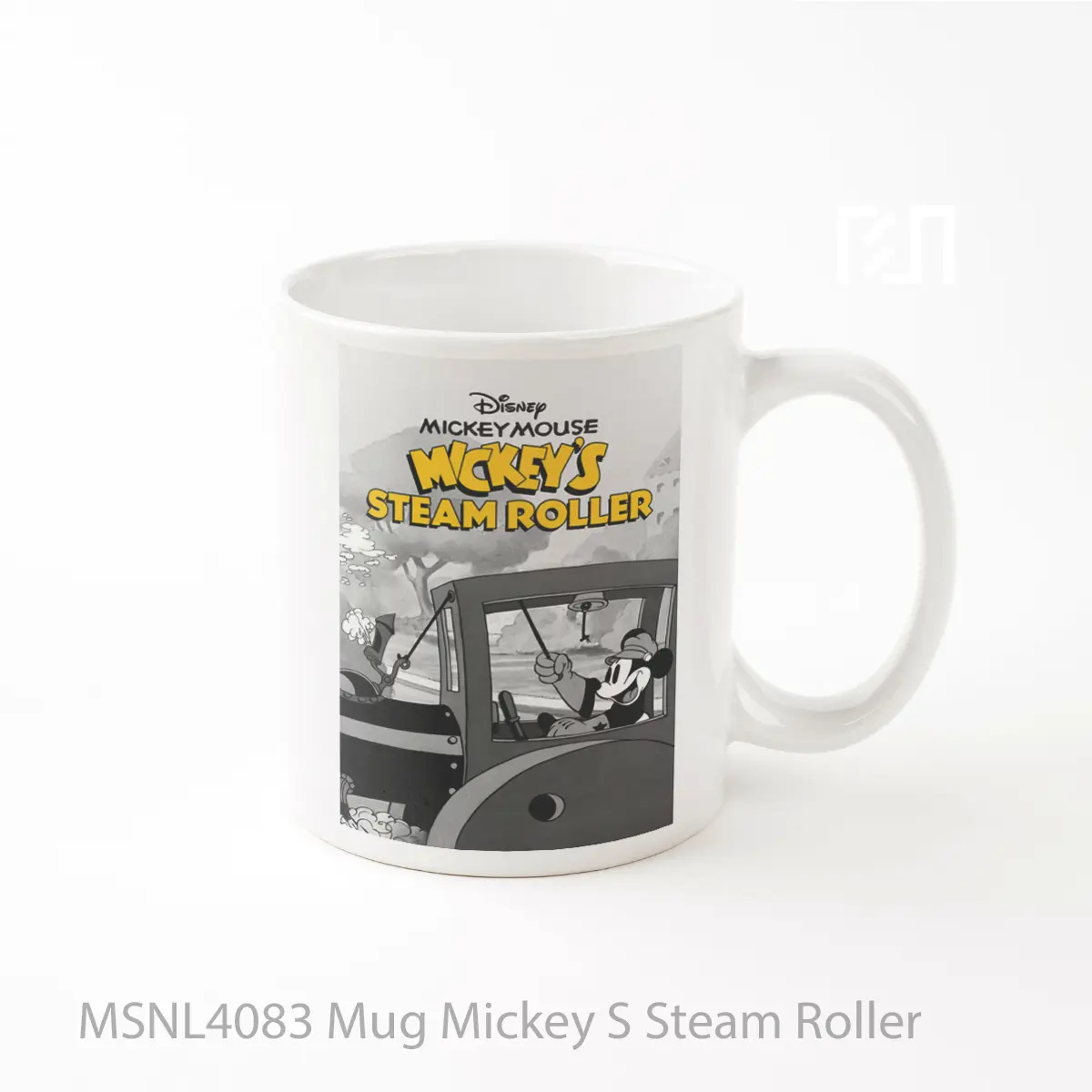 Mug Mickey S Steam Roller Gelas Keramik Tema Film MSNL4083