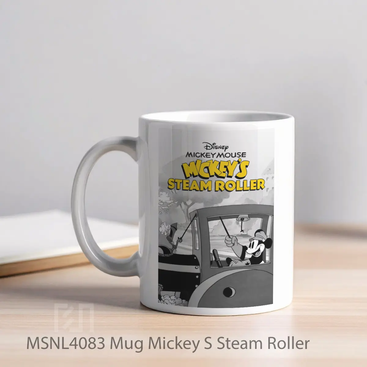 Mug Mickey S Steam Roller Gelas Keramik Tema Film MSNL4083 - Tampak Kiri